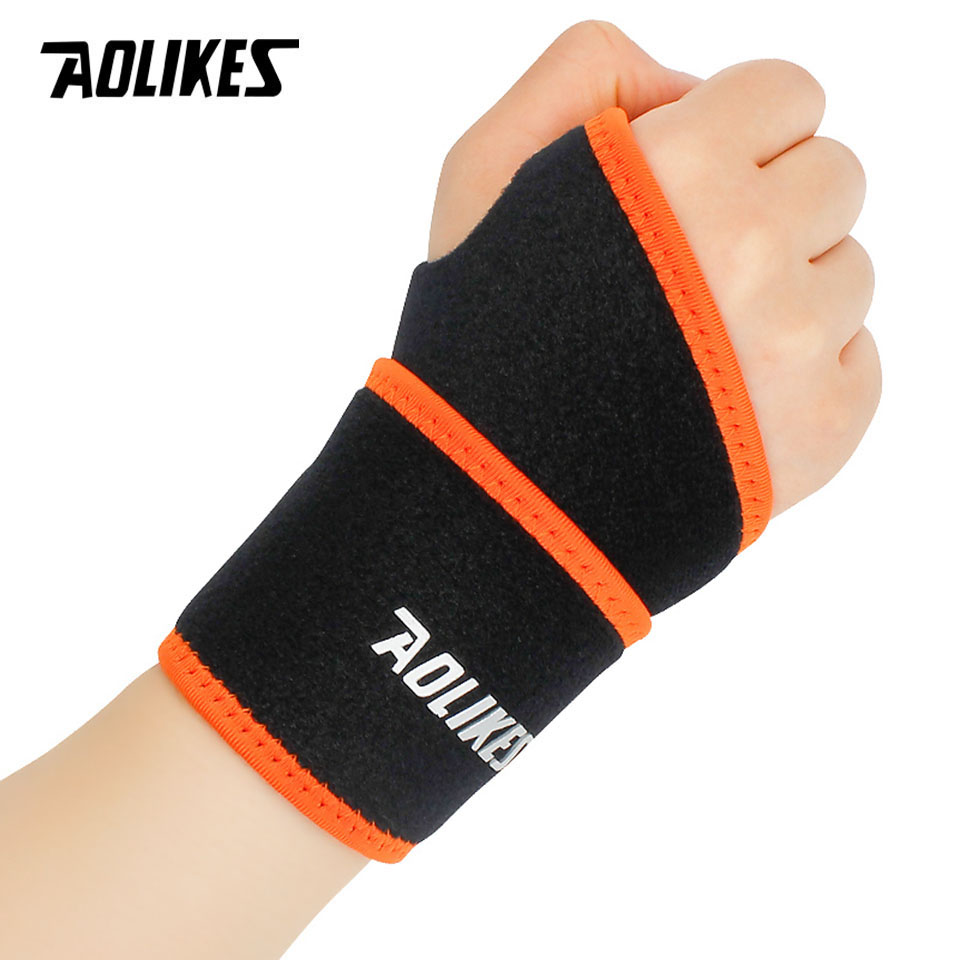 Wrist Wraps Weightlifting Support - AOLIKES 1 Buah Bantalan Pergelangan Tangan