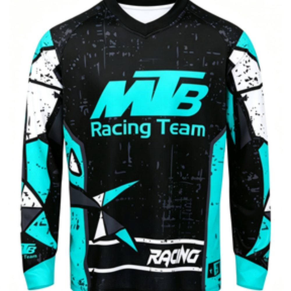 Team Sports - Kaos Olahraga Lengan Panjang Bahan Bernapas