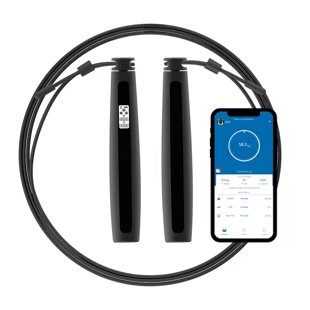 Smart Jump Rope Digital Counter - Tali Skipping pintar untuk kebugaran, tali