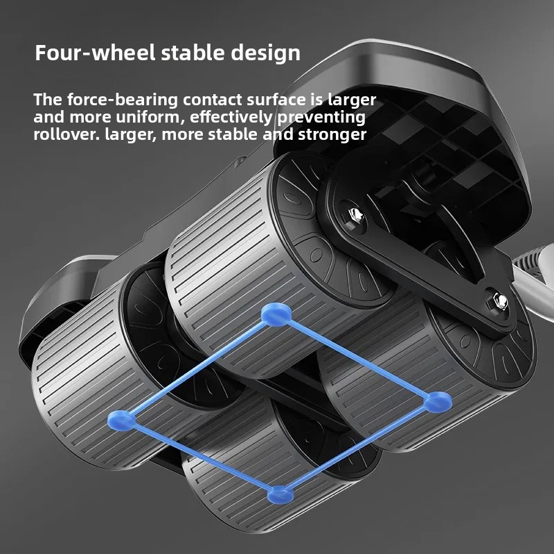 Ab Roller Wheel With Elbow Support - Alat Fitness Portabel untuk Gym Rumah: