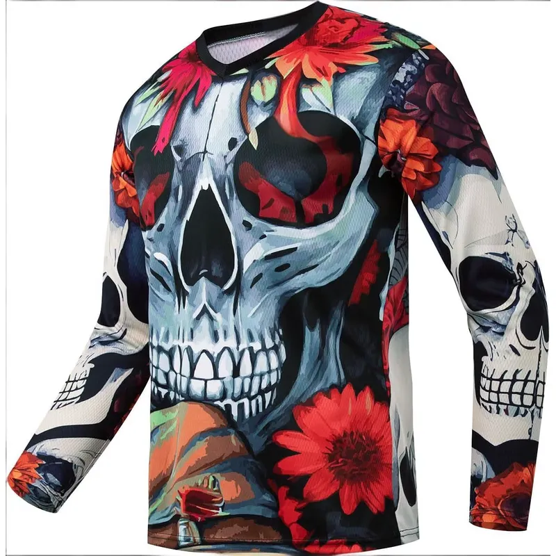 Cycling - Jersey Bersepeda Pria Lengan Panjang 3D