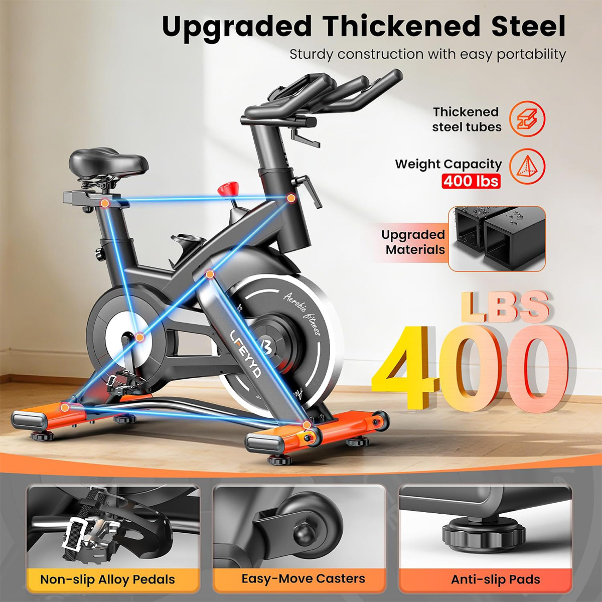 Sepeda Statis Pooboo, Sepeda S - Exercise Bike Magnetic Resistance ulasan dan harga