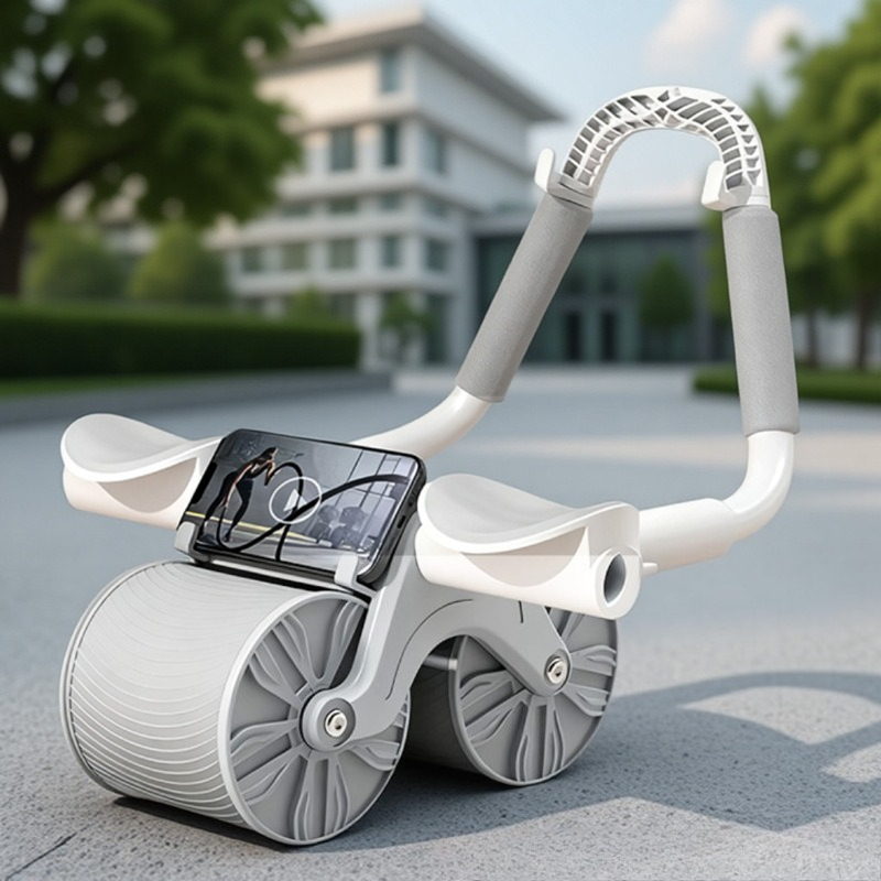 Alat Latihan Otot Perut Otomat - Ab Roller Wheel With Elbow Support ulasan dan harga