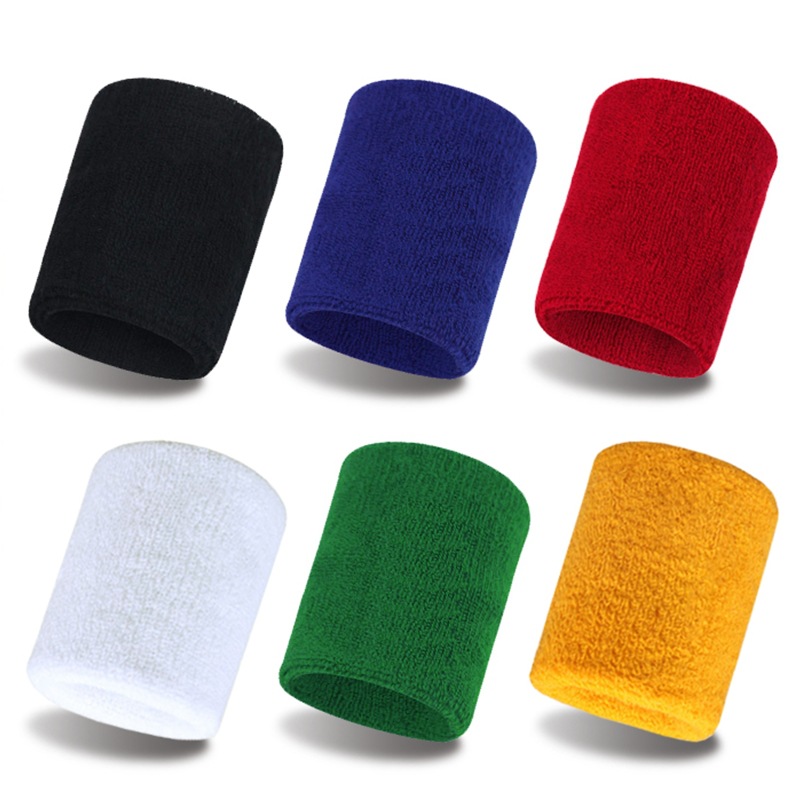 1 Pasang Gelang Elastis Katun  - Wrist Wraps Weightlifting Support ulasan dan harga